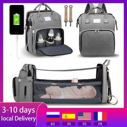Diaper Bags Baby Diaper Bag Nappy Stroller Bags For Baby Maternity Bag Backpacks Crib born Mommy Bag Changing Table Baby Bags For Mom 230316
