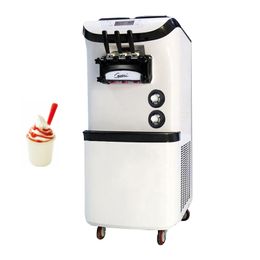 Soft Ice Cream Machine Stainless Steel Gelato Making Machine 3 Flavors Ice Cream Vending Machine