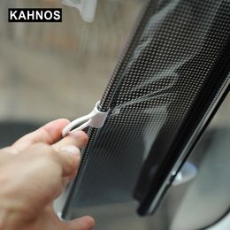 New Car Sunshades 1PCS 40/45/50/58*125CM Black Car Window Sun Shade Curtain Visor Shield front back Car Windshield Sunshade Retractable