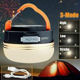 Portable Lanterns 5 LEDS Camping Lights USB Rechargeable Bulb For Outdoor Tent Lamp Emergency Hiking Hanging1