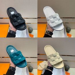 Designer WATERFRONT Slippers Women Foam Slides Rubber Checker Slipper Platform Sandals Candy Colour Scuffs Summer Beach Flip Flop