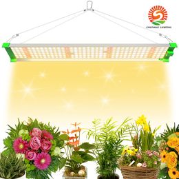 LED Grow Light 120W Full Spectrum 225-LED Sun-Like Grow Lights for Indoor Plants Seeding Veg and Bloom High Energy Efficiency 60W Seed starting hydroponics