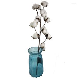 Decorative Flowers Simulation Flower Dried Bouquet Home Decoration Wedding Hand Holding Plant Wall Cotton Branch