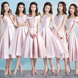 Ethnic Clothing Spring Summer Wedding Party Prom Dress Girl Fashion Elegant Formal Dresses Lace Up Short Bridesmaid