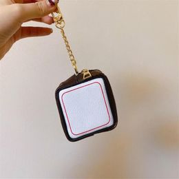 2021 Dice Letter High Quality Wallet Key Chain Accessories Unisex Designer Coin Case Key Ring PU Leather Pattern Car Purse Keychai249r