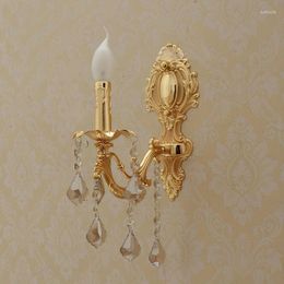 Wall Lamps Led Sconce Crystal Light Home Lights Decorative Indoor European Candle Bedroom