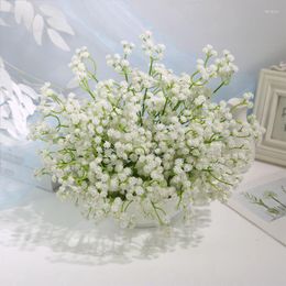 Decorative Flowers 1Pcs Gypsophila Artificial Flower White Baby Breath Plastic Bouquet For Home DIY Wedding Party Decoration