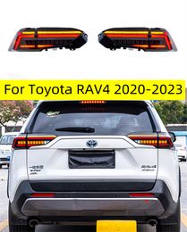 Automotive Accessories Taillights for Toyota RAV4 LED Tail Light 20 20-2023 RAV4 Rear Fog Brake Turn Signal