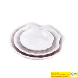 Dishes Plates Modern Design flat Plain White Hotel Restaurant Wedding Banquet Ceramic Porcelain Dinner Plates