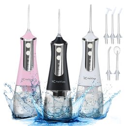 Other Oral Hygiene Oral Irrigator Electric Dental Water Flosser Teeth Whitening 350ml Water Tank Waterproof Teeth Cleaner Water Pick Irrigador Home 230317