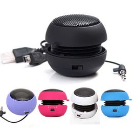 Portable Speakers Steel Net Hamburger Burgers 35mm Mini Portable Speaker Loudspeaker Box with USB Charging Cable for Mobile Phone Tablet Laptop Z0317