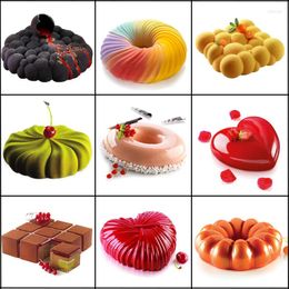 Baking Moulds 32 Design Silicone Mould Cake Mousse Forms Pan Heart Bubble Cloud Shaped Silicon Soap Chocolate Decoration Tool