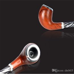 Smoking Pipes New old-fashioned resin pipe long rod resin hammer light durable, thin rod convenient pipe