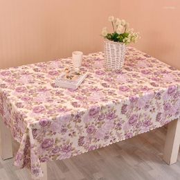 Table Cloth Small Fresh Rose Peony Floral Tablecloth Waterproof Square/rectangular Restaurant Coffee Shop Party Decoration