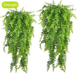 Decorative Flowers 1 Bunch Of Persian Grass Wall Hanging Rattan 90 Cm Artificial Plants For Home Decoration Fake Fern Ivy