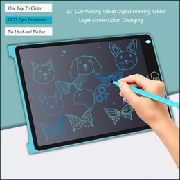 Drawing Painting Supplies 12" LCD Colour Writing Tablet Digital Drawing Tablet Handwriting Pads Portable Electronic Tablet Board ultra-thin Board 230317