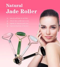 Roller Stick Jade Roller Beauty Natural Pink Rose Quartz Green White Black Purple