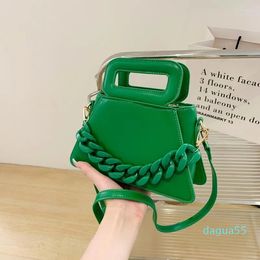 Evening Bags Mini Small Tote Bag For Women Cute Pu Leather Shoulder Designer Chain Handbag Purse 2023 Summer Crossbody Lady Fashion