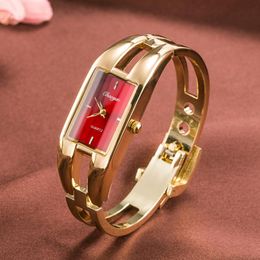 Wristwatches Women Bracelet Gold Fashion Wristatches Silver Bangle Quartz Stainless Steel Case Waterproof Ladies WatchWristwatches WrisWrist