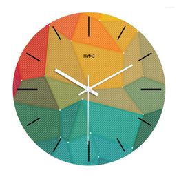 Wall Clocks Clock Modern Design Living Room Home Decor Mute Personality Bedroom Decoration Watch Creative Loudspeaker