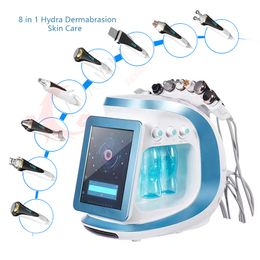 New Hydra Facial Machine 8 in 1 Aqua Skin Care Facial Jet Peel Rf Bio Oxygen Jet Water Microdermabrasion Machine Professional