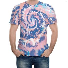 Men's T Shirts Tshirt Summer Beach Spiral Ocean Tie Dye Peach Funny Graphic Activity Competition Eur Size High Quality