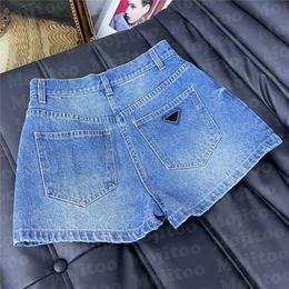 Vintage Denim Shorts Frauen Hosen gerade Jeans Metallabzeichen kurze Hose Hiphop tragen hochwertige Kleidung