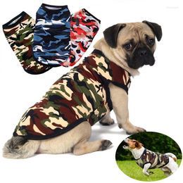 Dog Apparel Clothes Camouflage Vest For Small Dogs Pet Puppy T Shirt Comfortable Supplies Spring Summer