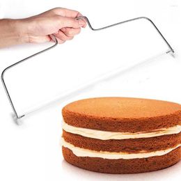 Baking Moulds Double Wire Cake Cutter Slicer Adjustable 2 Line Stainless Steel DIY Butter Bread Divider Pastry Knife Kitchen Tools