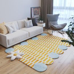 Carpets Creative Fluffy Carprt Living Room Decoration Plush Cute Rugs For Kids Bedroom Decor Home Bedside Soft Mat Cloakroom Lounge Rug