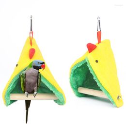 Other Bird Supplies Pet Parrot Hammock Hanging Bed House Plush Winter Warm Cage Nest Tent Accessories Accesorios Para Pajaros