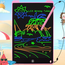 Drawing Painting Supplies 12 Inch LCD Writing Tablet Portable Electronic Educational Kids Drawing Board Toy Graphics Graffiti Sketchpad Handwriting Pad 230317