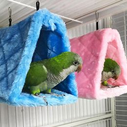 Other Bird Supplies Fashion Pet Parrot Cages Warm Hammock Hut Tent Bed Hanging Cave For Sleeping And Hatching