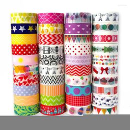 Gift Wrap Christmas Paper Tape Tearable DIY Stationery Decorative Stickers Holiday Atmosphere Ornaments Supplies