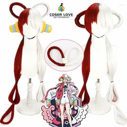 Party Supplies ONE PIECE FILM RED UTA White And Headgear Halloween Christmas Cosplay Headwear