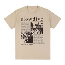 Men's T-Shirts Slowdive Alison 1991 Vintage T-shirt Tour 90s Classic Cotton Men T shirt TEE TSHIRT Womens Tops Unisex 230317