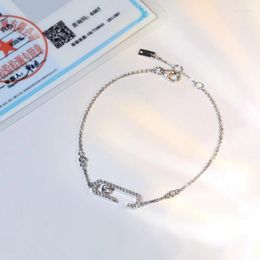 Charm Bracelets Trend Fashion Mobile Single Zircon Bracelet Original High Quality Temperament Delicate Female Holiday Gift