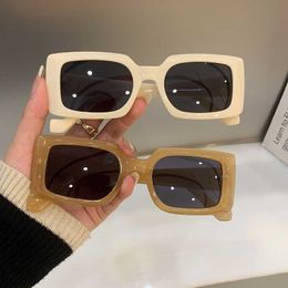 Sunglasses 2022 Vintage Square Frame Sun Glasses Fashion Trendy for Men Women Shades Sunglasses Cool Popular Retro Hip-Hop Female Eyewear G230225