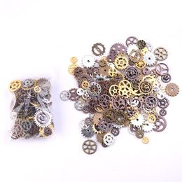Charms 90g 12-15mm About 30-50pcs Mix Styles Epoxy Resin Filling Alloy Metal Steam Punk Steampunk Gear DIY Jewellery Making Accessories