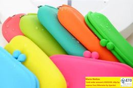 Candy Colours Waterproof Silicone Sunglasses Pouch Soft Eyeglasses Bag Glasses Case Rubber Coin Purse Gifts ZA5865