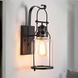 Wall Lamp Indoor Light Bedroom Antique Glass Kitchen El Vintage Industrial Sconce Library Modern Lighting