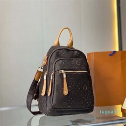 Designer leather Backpack Shoulder Bags Classic Unisex Handbags Black Back Pack