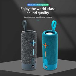 Portable Speakers Waterproof Wireless Bluetooth Speaker Heavy Bass Subwoofer Bluetooth 50 FM Radio TF Card AUX Input TWS Connexion Speaker Z0317