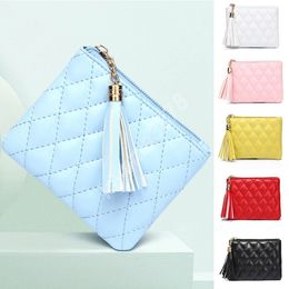 Korean Mini Tassel Wallet Women Fashion Purse Female Short Mini Wallets Students Lovely Purse Female Small Wallet for Women Card