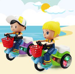 Tiktok party Favour the same type of online celebrity stunt tricycle toy electric car light music baby boy girl