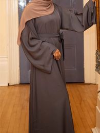 Ethnic Clothing Autumn Elegant Women Muslim Dress Abaya Kaftans Casual Morocco es Woman Dubai Turkey Islam Long Robe Femme Vestidos 230317