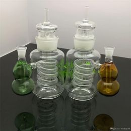 External glass bottle gourd water bottle Pipes Smoking Glass Bongs Glass Bubblers For Smoking Pipe Mix Colours