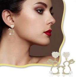 Hoop Earrings Heart Small Female Autumn And Winter Korean Pearl Studs For Women Pack That Say Bride