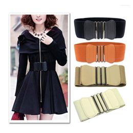 Belts Women Waist Lady Solid Stretch Elastic Wide Belt Dress Adornment Waistband