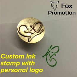 Stamps Customize Ink Brass stamp with Your Big size Head DIY Ancient Seal Retro Stamp Personalized Ink/Wax custom design 230317